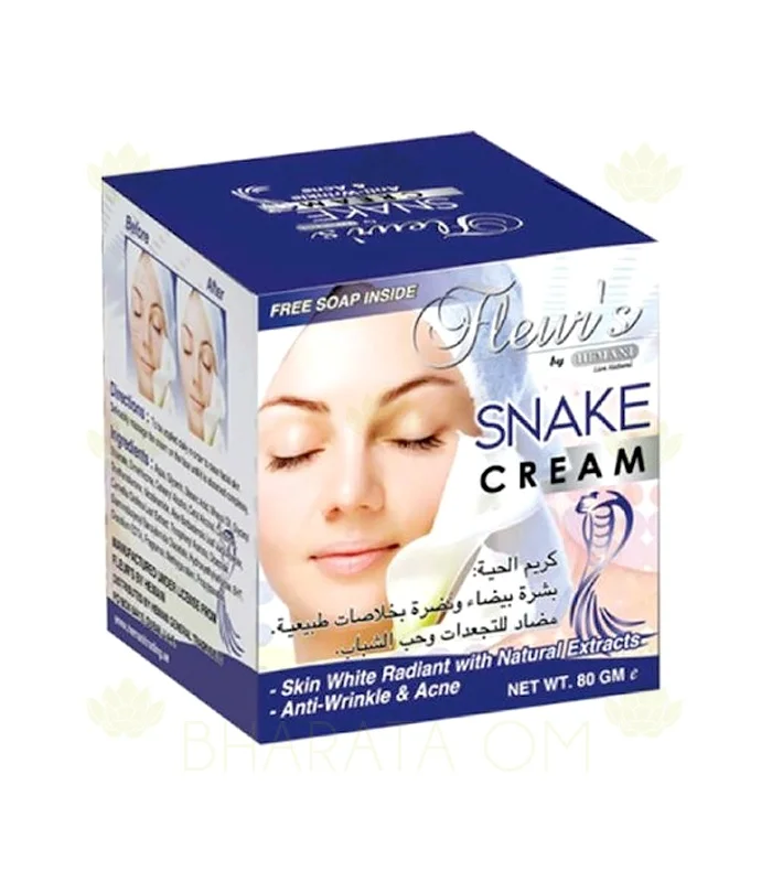 Facial Cream + snake soap-wrinkles &amp Acne-80 ml - Hemani |