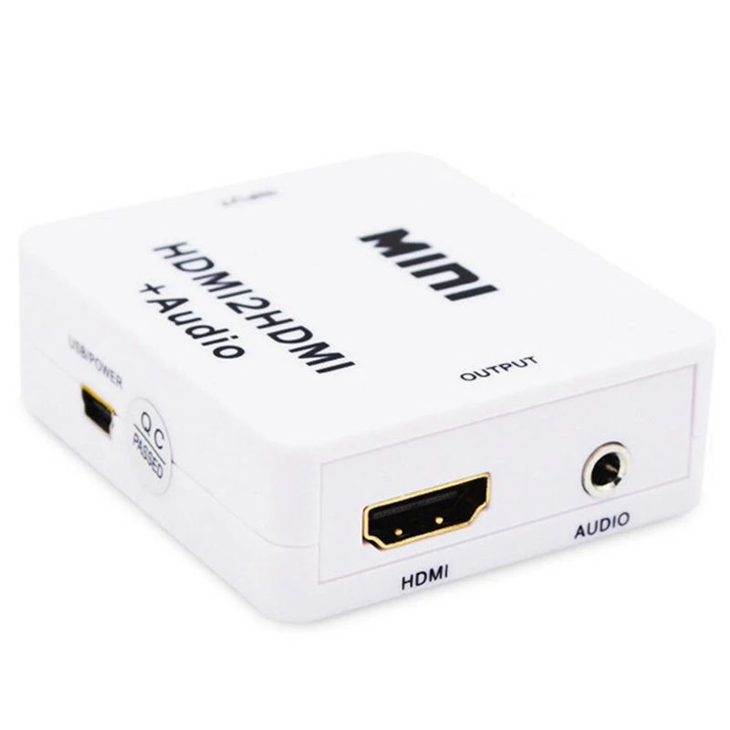 1080P Hdmi Extractor Splitter Digital To Analog 3 5 мм Out o Hdmi2Hdmi | Электроника