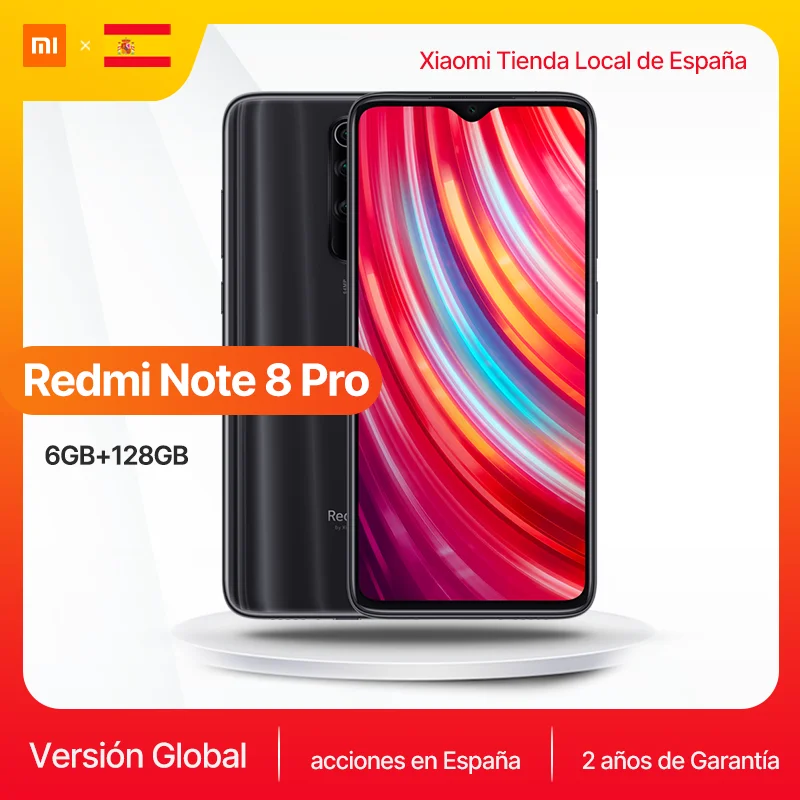 Глобальная версия смартфона Xiaomi Redmi Note 8 Pro 6 ГБ 128 64 мп четыре камеры MTK Helio G90T