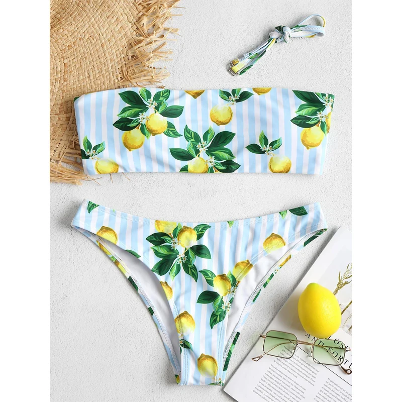 In-X Watermelon swimsuit female Sexy knot bikinis mujer Push up swimwear women bathers Summer beach wear bathing suit new