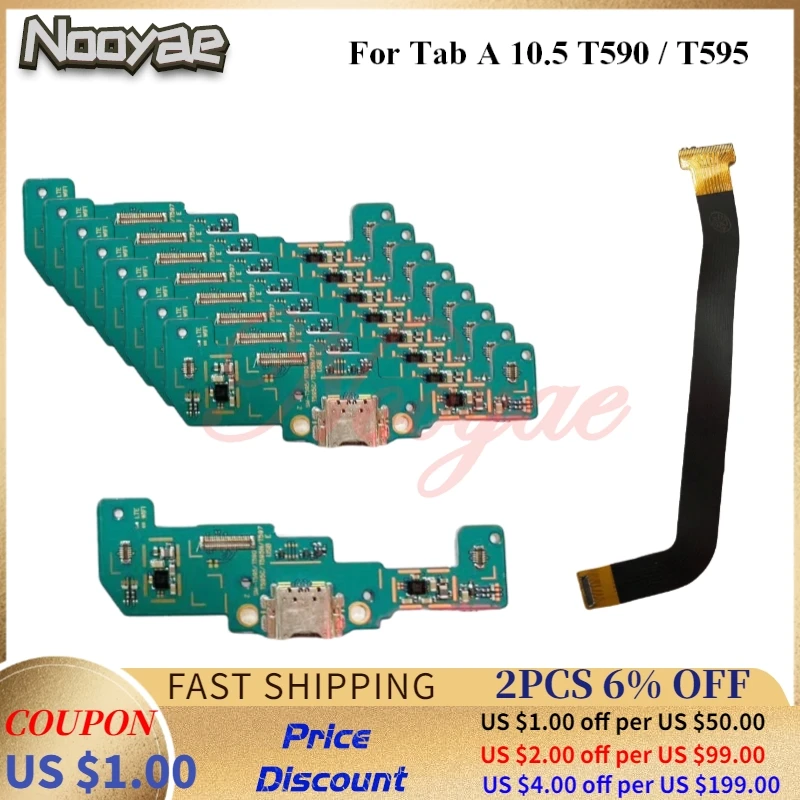 

For Samsung Galaxy Tab A 10.5 T590 T595 USB Dock Charging Port Charger Main Connector LCD Motherboard Flex Cable Plug Board