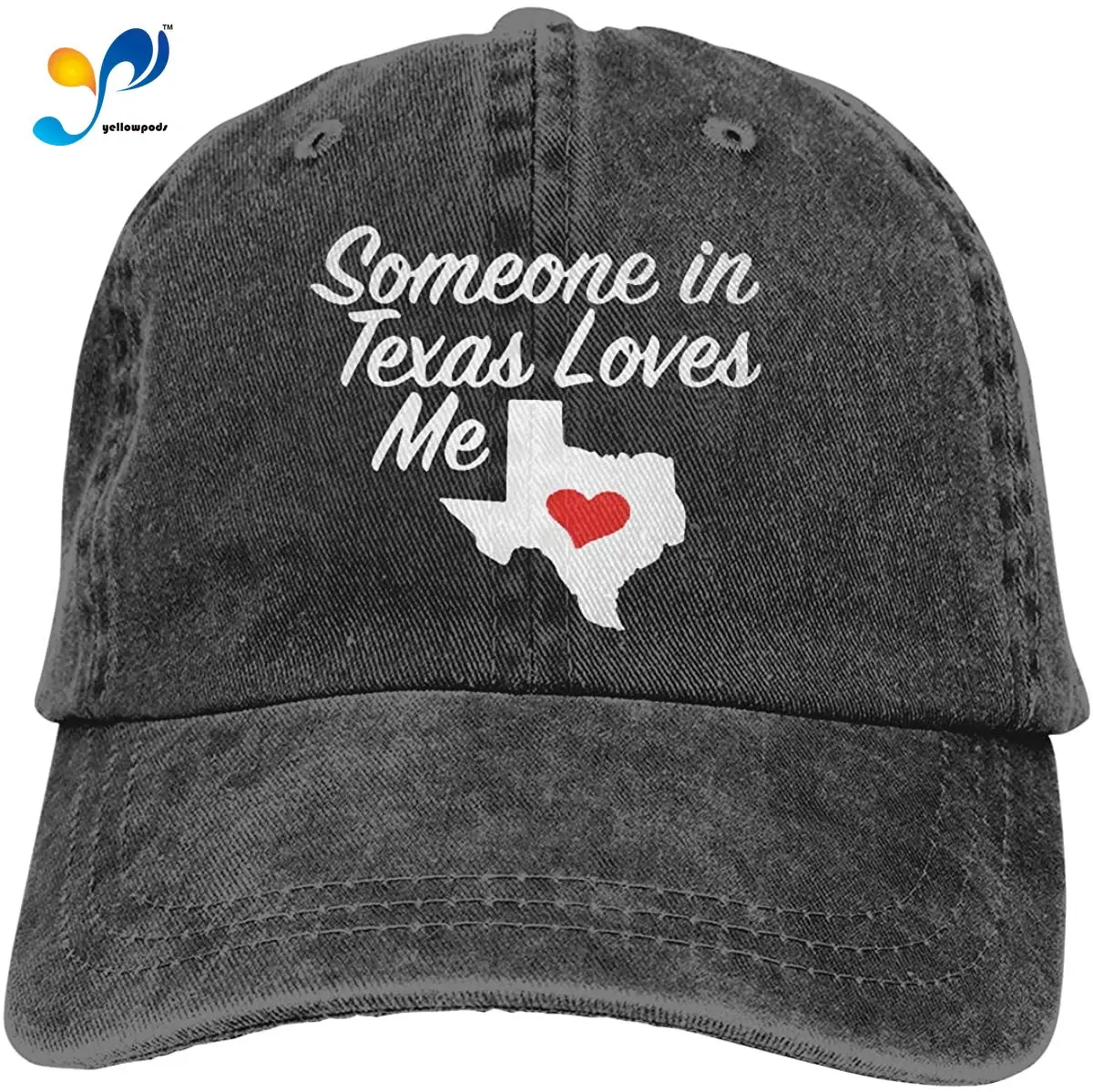 

Somebody In Texas Loves Me Man&Women Breathable Denim Retro Cowboy Style Sun Hat Trucker Hat Adjustable Dad Hats