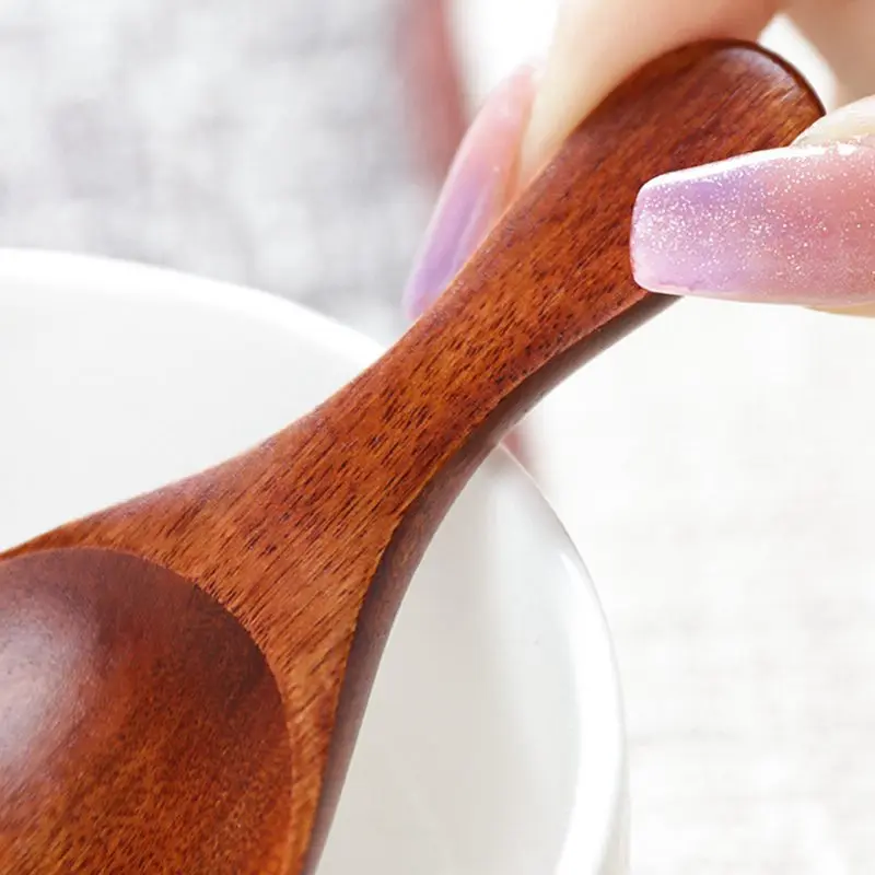 

Simple Small Tea Spoon Fruit Puree Spoon Japanese Solid Color Phoebe Wide Mouth Spoon Children Milk Powder Spoon 2021