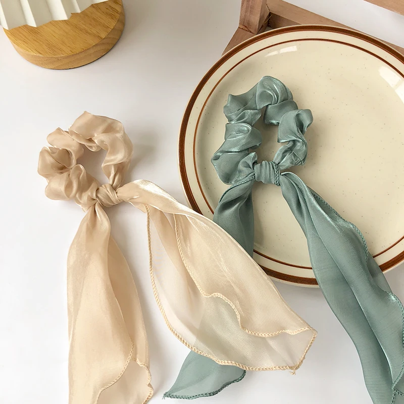 

Elegant Hairband Woman Girls Fashion Ties Headwear Elastic Rope Hairband Ponytail Holder Hair Accessories