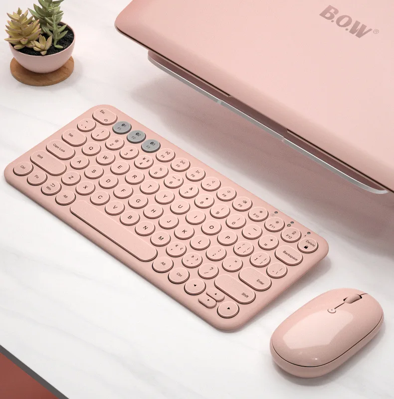 Для IPad клавиатура и мышь Combo Беспроводная Bluetooth Teclado для Xiaomi Samsung - Цена: 2771.81