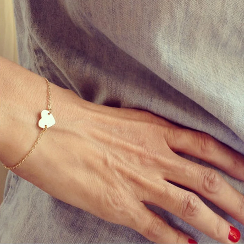 Женский браслет в форме сердца | Украшения и аксессуары