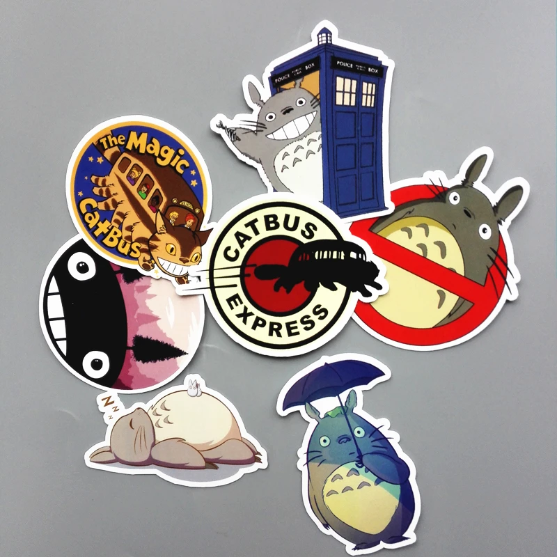 Милые наклейки TD ZW 6 шт./лот Тоторо для телефона автомобиля ноутбука велосипеда