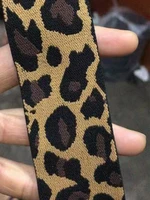 40mm width 8m15m diy garment sewing accessories leopard elastic band belt for making headband clothing bags elastic pants ruban