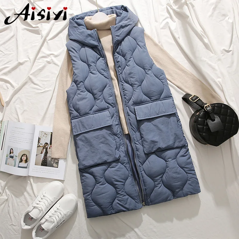 Осенне зимняя новая длинная юбка выше колена Женский облегающий пуховик без