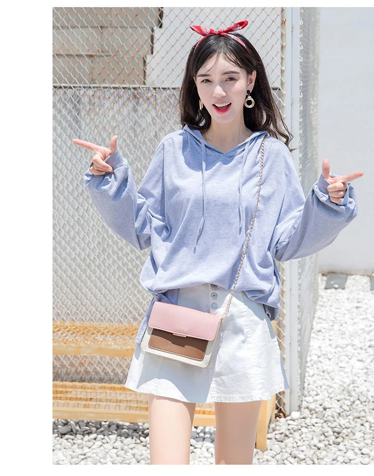 Сумка кросс боди Женская кожаная сумочка на плечо с цепочкой модный мессенджер