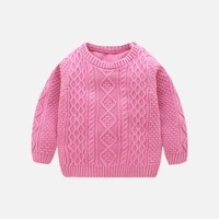 girls sweater kids coat outwear 2022 solid plus velvet thicken warm winter autumn tops fleece birthday%c2%a0cotton kids baby children