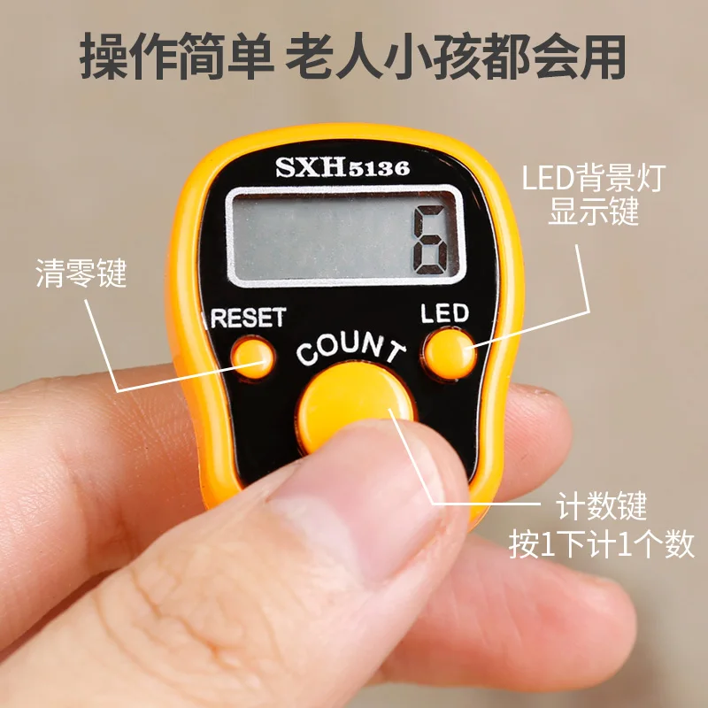 Чтение мыслей Будды счетчик ручной светящийся светодиодный светильник