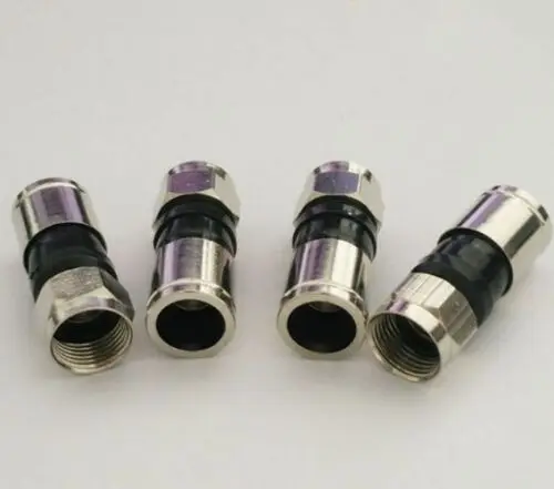 RG6 F тип сжатия оснастки уплотнение разъем Sky спутниковый Virgin кабель 10X|Запасные