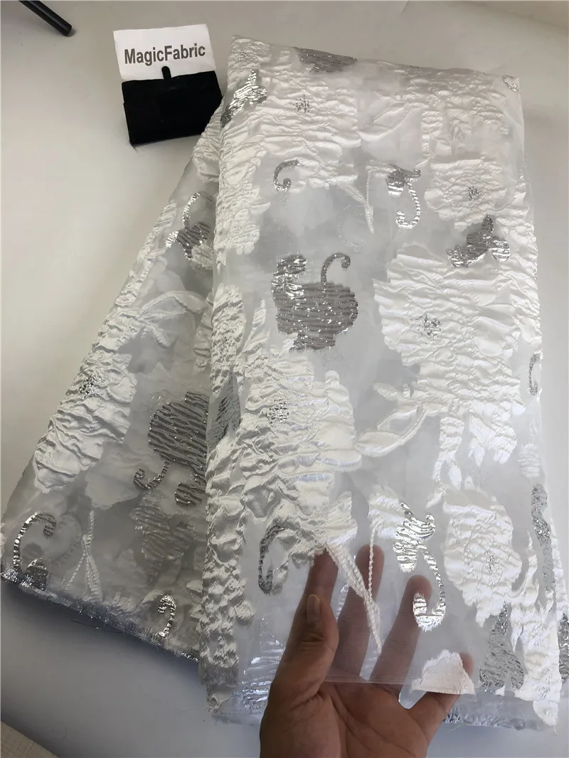 Африканская кружевная ткань из органзы вышитая яркая нигерийская для свадебного