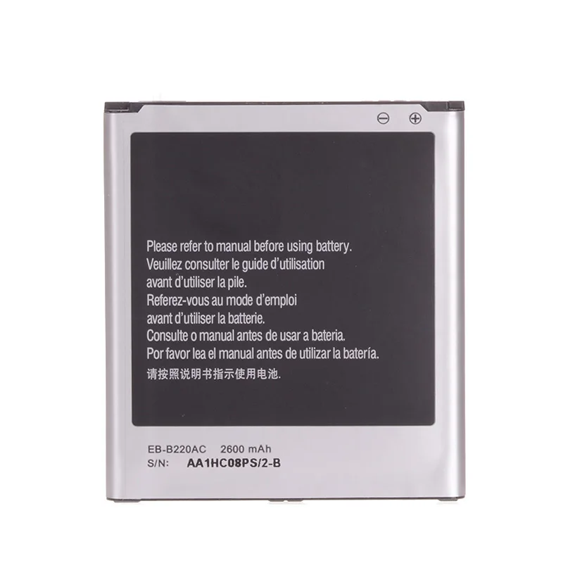Оригинал Аккумулятор для Samsung Galaxy Grand 2 G7102 G710 G7105 G7106 G7108 G7109 EB B220AC 2600mAh|Аккумуляторы