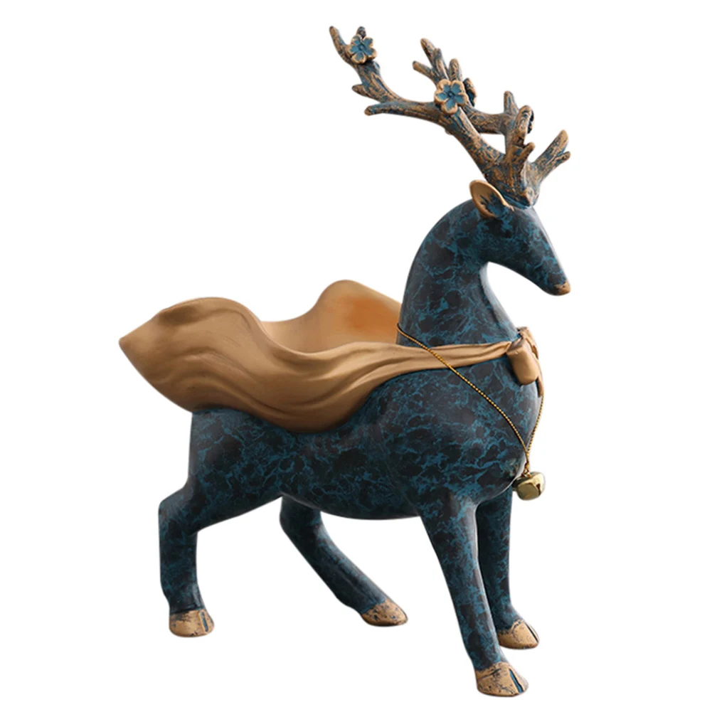 

Hot Resin Deer Statue Figurine Animal Ornament Wedding Gift Home Decor Crafts Office Livingroom Figurines