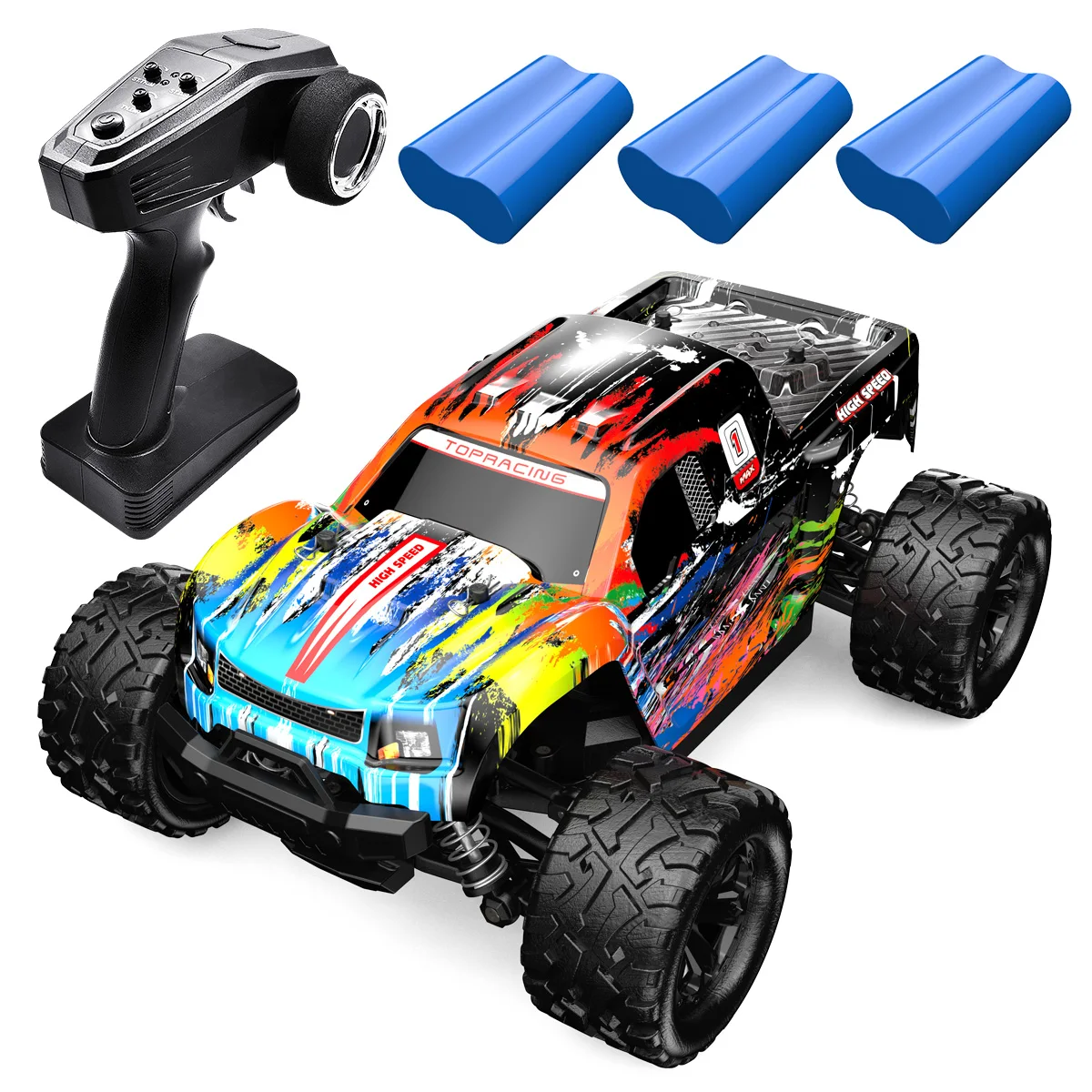 2021 New 2.4Ghz 1:18 RC Car High-Speed 40 Km/h Four-Wheel Drive Full-scale Steering Professional Off-Road Vehicle Toys | Игрушки и хобби