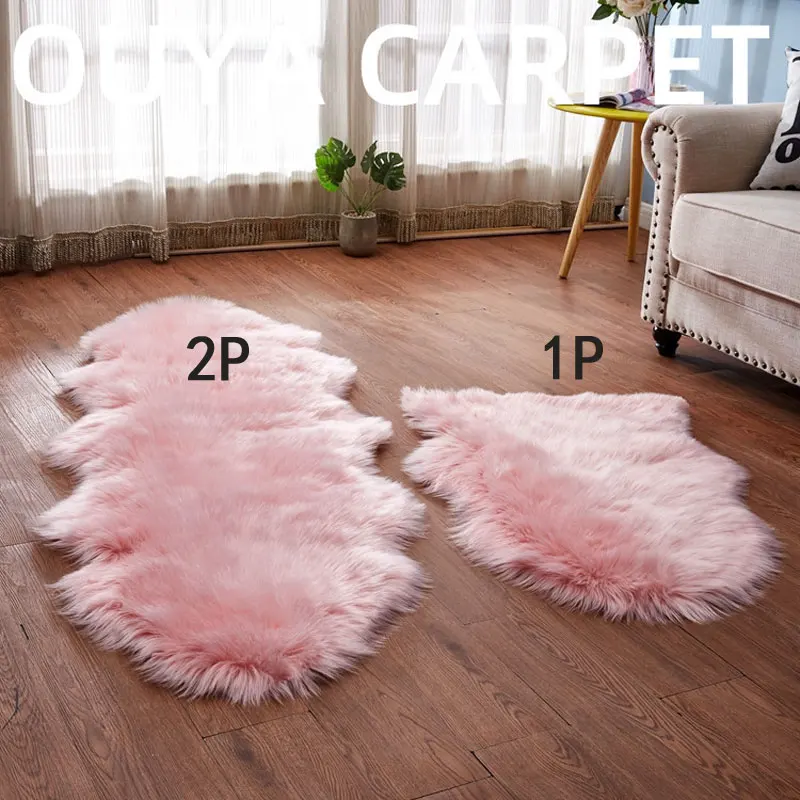 Меховой ковер Sholisa для гостиной, меховой ковер Carpert для спальни Carpert из овчины 6 см, пушистый ворс для гостиной, домашний декор