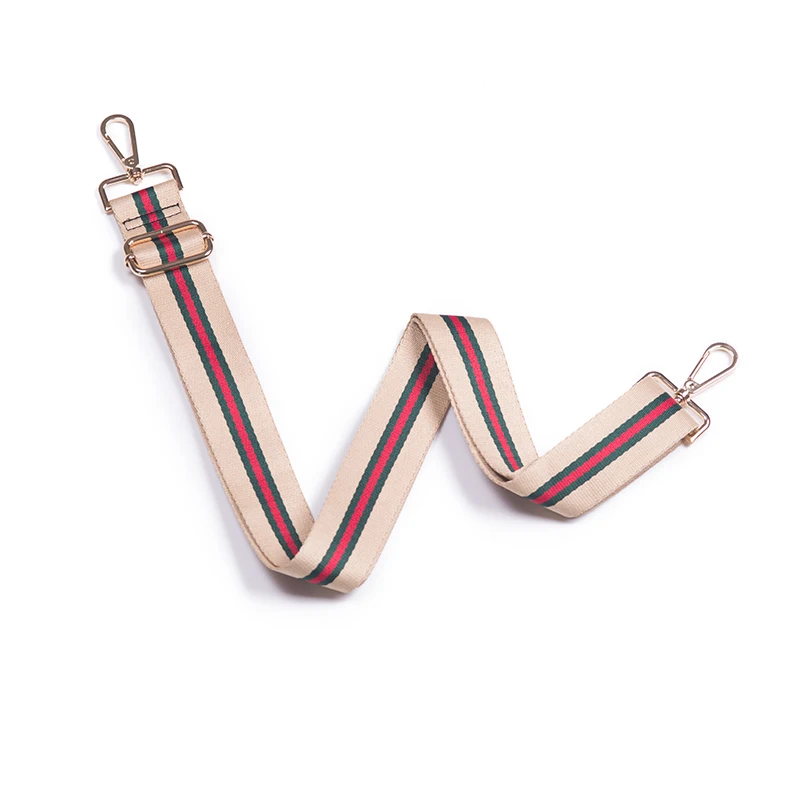 Ellovado New Style Striped Shoulder Bag Strap Bag Handles DIY Replacement Purse Handle for Handbag Belts Strap Bag Accessories