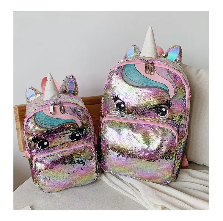 Small Coloful JI HAO брендовый дизайн детский рюкзак из искусственной кожи на молнии женский рюкзак для путешествий модные блестки большой емкости Симпатичные Рюкзаки - Цвет: Small Coloful