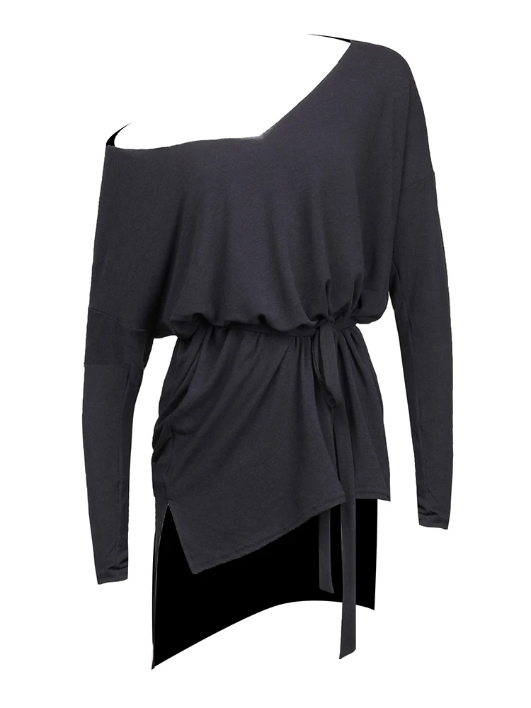 ZYM танцевальный стиль с длинным рукавом для латинских танцев Топ Платье практики