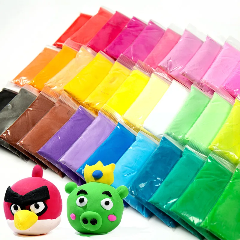 36 Цвета пушистый поставки слаймов игрушки Шпатлёвки мягкая глина светильник