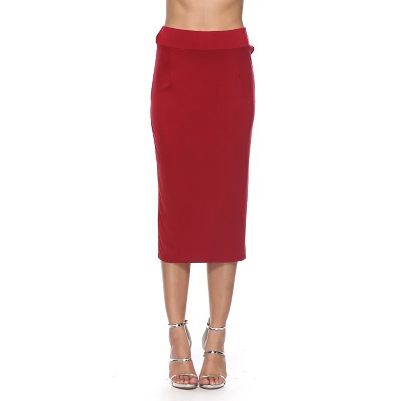 Женская облегающая юбка-карандаш в полоску универсальная обтягивающая юбка до