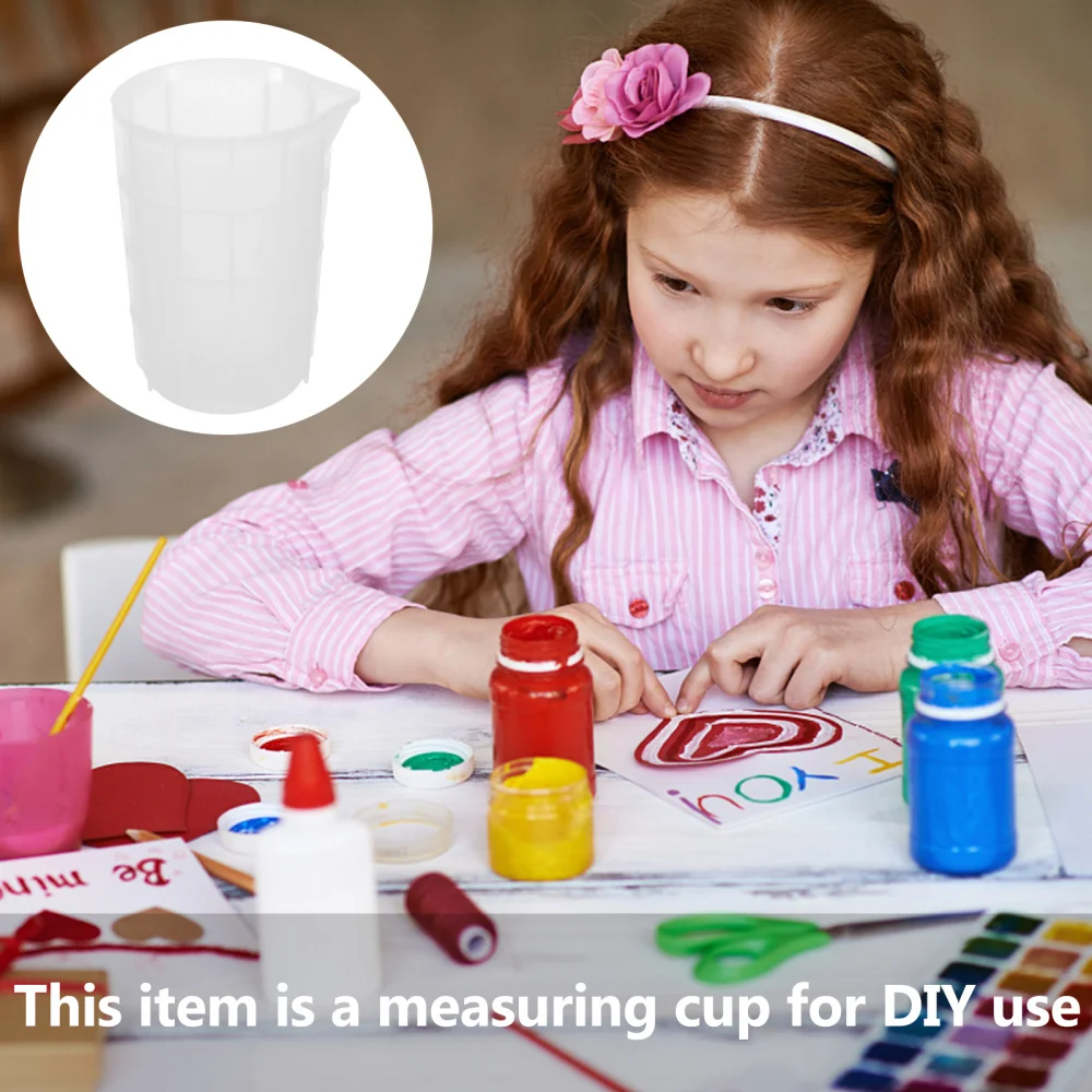 

1pc Silicone Mold Cup Dispenser DIY Epoxy Resin Making Tool Color Modulation