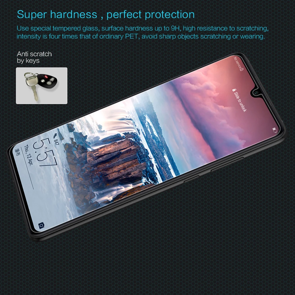 Huawei P30 P20 Pro mate 20 X Lite стеклянный протектор экрана Nillkin 9H Защитное стекло для huawei Honor 8X10 20 Pro закаленное стекло