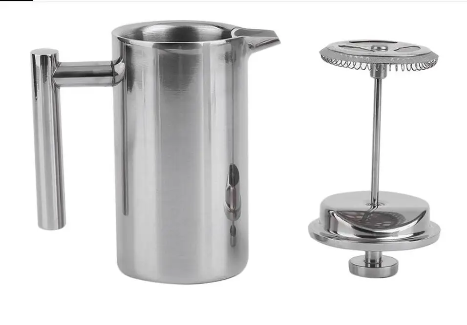 

New Coffee Maker Stainless Steel Insulated Coffee Tea Maker Pot larger capacity Polished Delicate-30