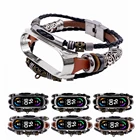 Металлический кожаный браслет, ремешок на запястье для Xiaomi Mi Band 6 5 4 3, сменный ремешок для смарт-часов, аксессуары для Mi Band 3 4 5 6