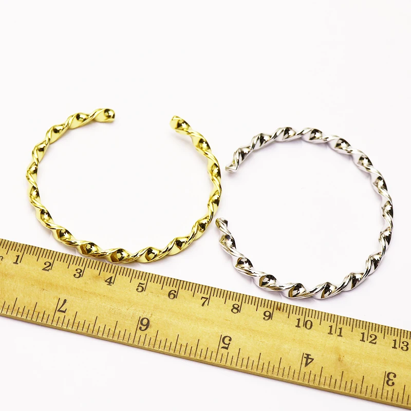 

5Pcs New design Slim Spiral bangles jewelry Mix color high quality Metal bangle fashion jewelry for women 51370