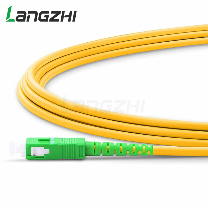 10 шт. Sc Apc To Simplex 2 0 мм 3 ПВХ одномодовый волоконный патч кабель Fibra Optica Jumper Fiber корд