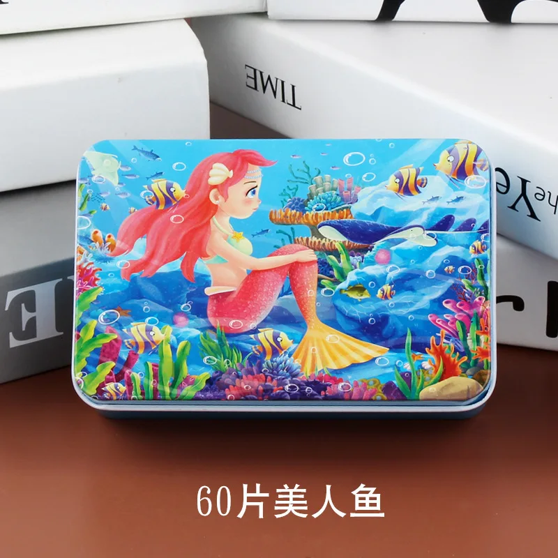 60 шт./компл. мультфильм История 3D деревянные головоломки Ранние развивающие