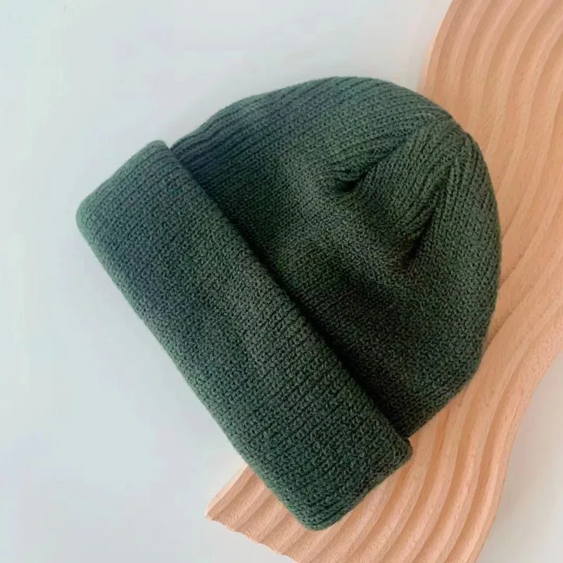 1 шт. детская трикотажная двухслойная шапка с буквенным принтом | Аксессуары для