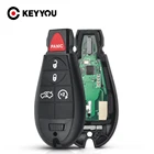 KEYYOU 5 4 + 1 кнопки Smart Автомобильный Брелок дистанционного управления с ключом для Chrysler M3N5WY783X IYZ-C01C 433 МГц для Chrysler Jeep Grand Cherokee 2008-2013
