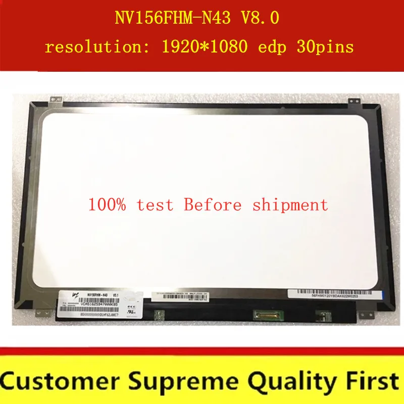 Светодиодный экран для BOE NV156FHM-N43 V8.0 NV156FHM N43 ЖК-дисплей Матрица ноутбука 15 6 дюймов