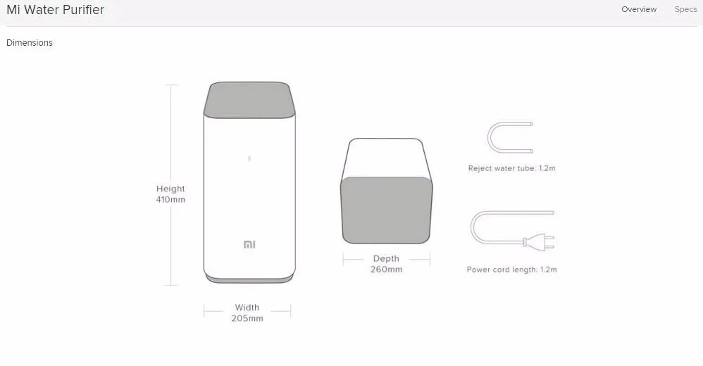 Очиститель воды Xiaomi, очиститель воды для дома, фильтры для воды, чистая вода для здоровья и Wi-Fi, приложение для телефона Android IOS