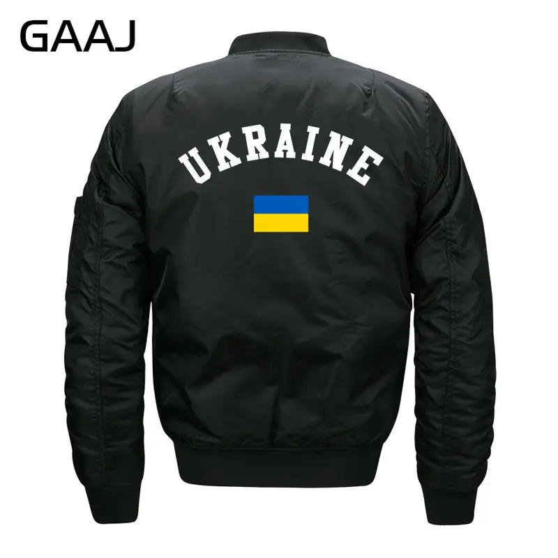 Куртка GAAJ с принтом украинского флага Мужское пальто куртка в стиле милитари