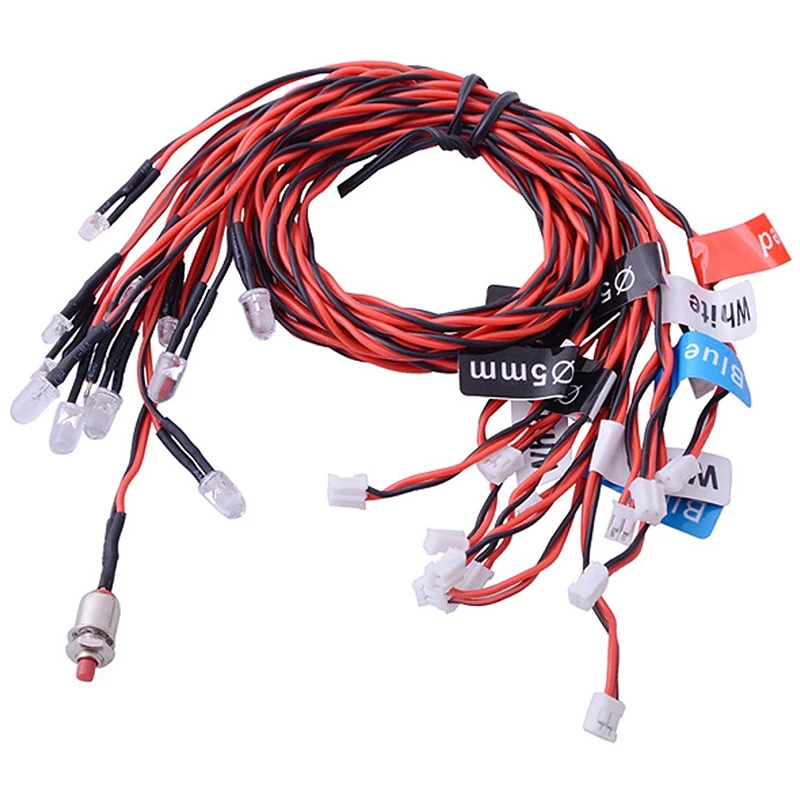 New Highlight 12 Led Flashing Light System For Rc Car G.T.Power Smart Ppm Fm Fs 2.4G Trucks 1/10 Scale Vehicle Part | Электроника