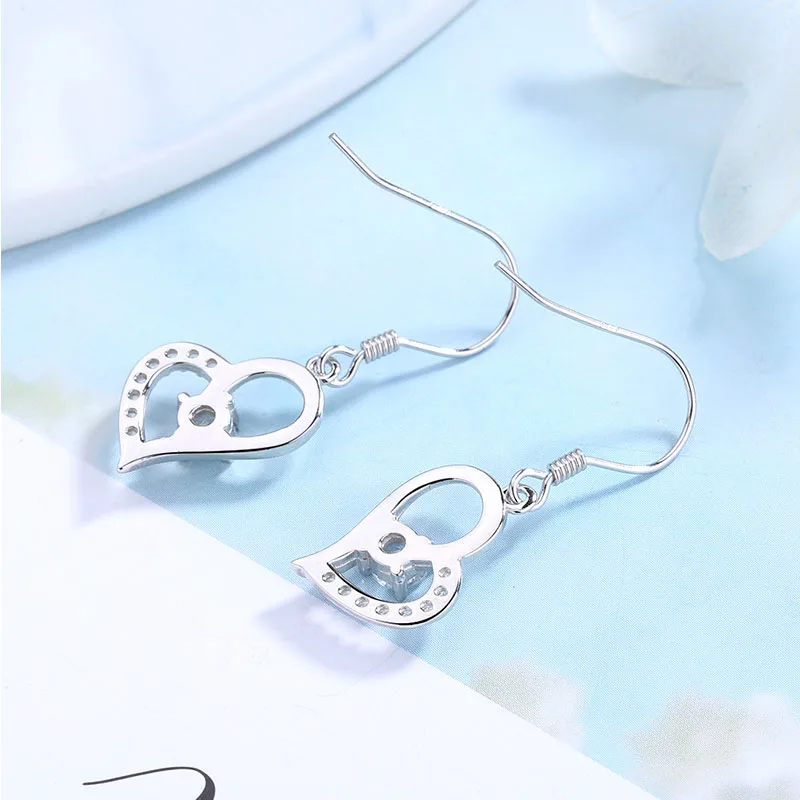 Женские ажурные серьги FUN BEAUTY ювелирное изделие из стерлингового серебра 925 пробы
