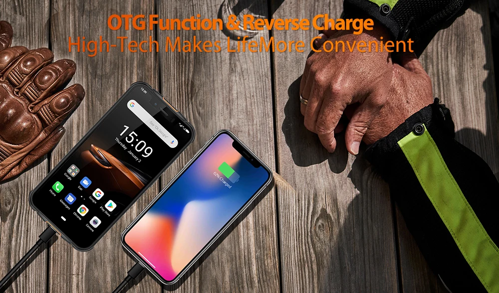 Ulefone Armor 5S IP68 водонепроницаемый прочный смартфон Otca-core Android 9,0 4 Гб+ 64 Гб Dual SIM 4G мобильный телефон NFC Беспроводная зарядка