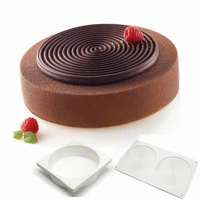 2pcs cake tool cake mold 3d non stick silicone art mousse baking mould pastry for muffin brownie