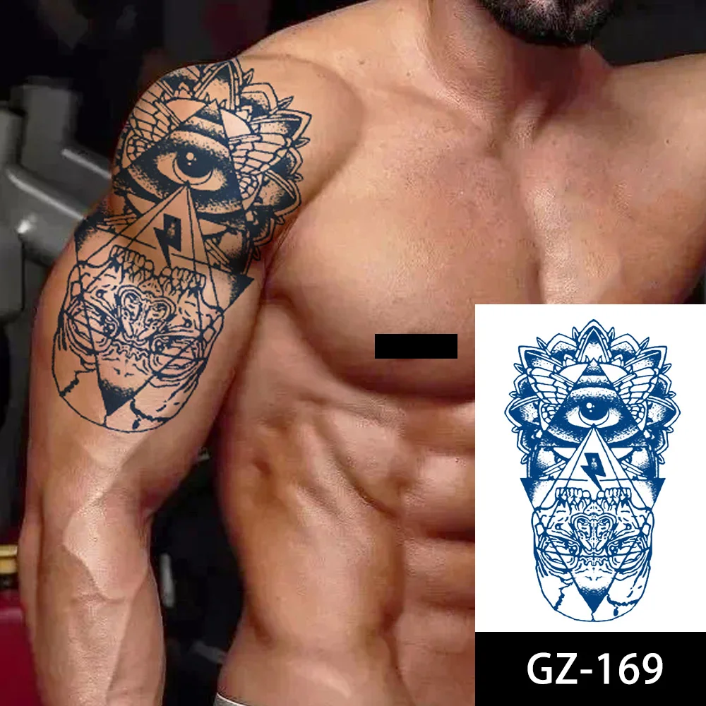 Мужская водостойкая татуировка с эффектом сока | Красота и здоровье