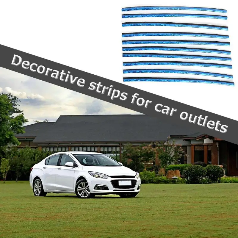 10 шт. стайлинга автомобилей воздуха на выходе A/C вентиляционная решетка