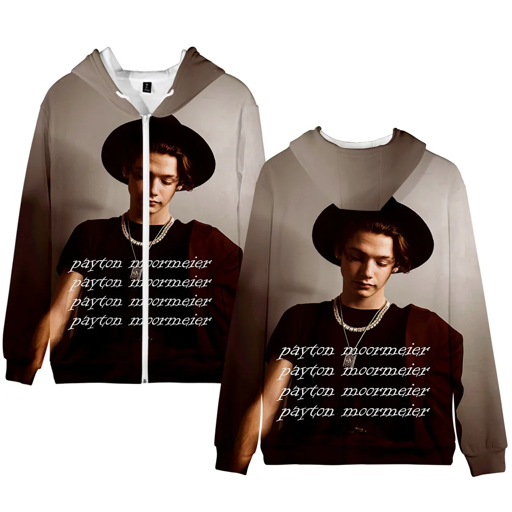 Толстовка Payton Moormeier на молнии для мужчин и женщин свитшот с капюшоном длинным