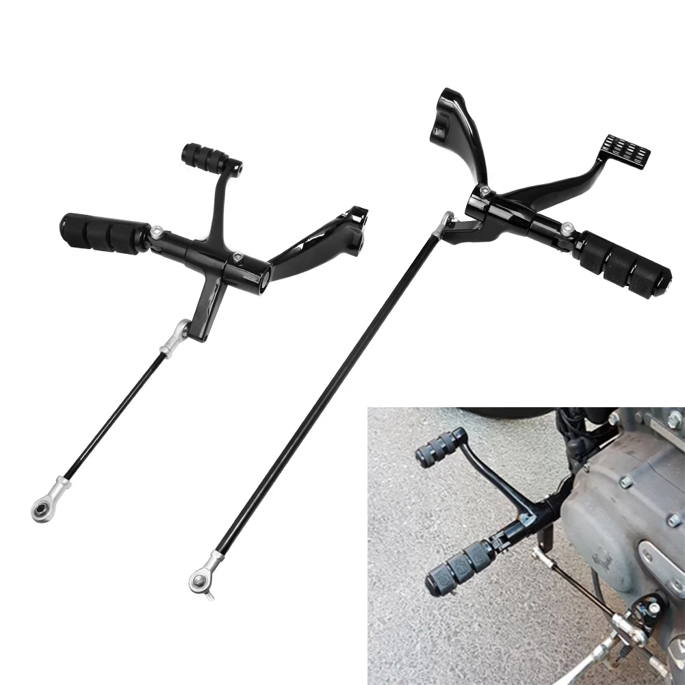 

Motorcycle Black / Chrome Forward Controls Complete Kit Pegs Linkages Levers For Harley Sportster XL 883 1200 2004-2013 2012