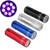 wholesale 500pcslot 9 led multifunction torch led flashlight with uv cash detector can customize wholesale