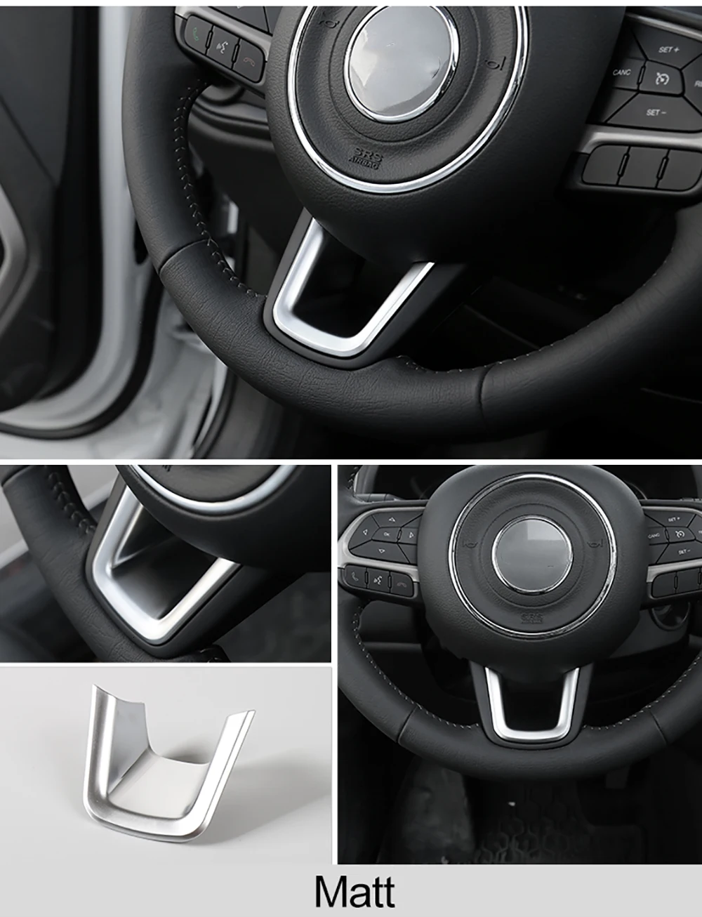 MOPAI ABS украшение для салона рулевого колеса автомобиля накладка наклейки для Jeep Renegade+ для Jeep Compass+ Стайлинг автомобиля