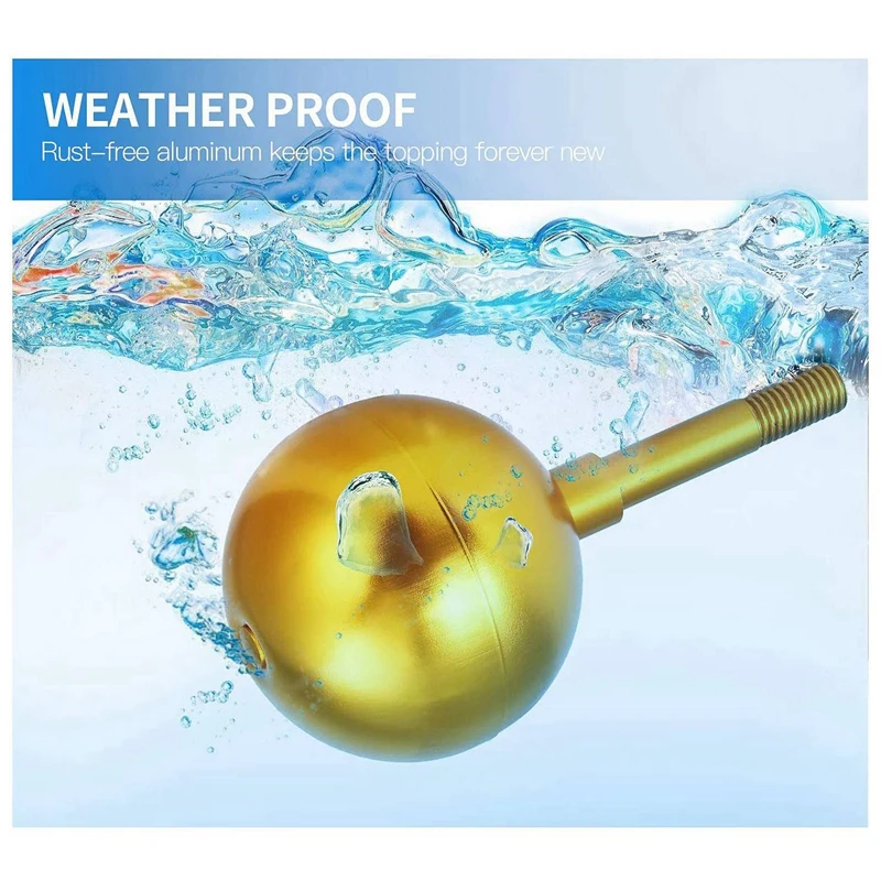 3 дюймовый флагшток мяч фигурки жениха и невесты Орнамент всепогодный Топ Замена